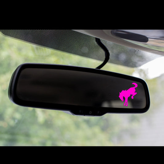 Bucking Bronco Rearview Mirror Decal