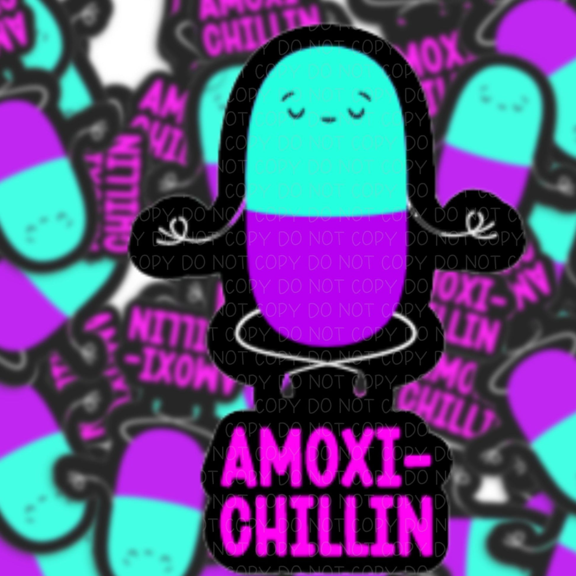 Funny Pharmacy Amoxichillin Sticker.