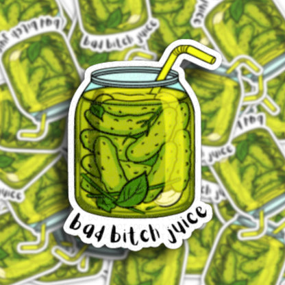 Bad Bitch Juice Vinyl Sticker.