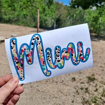 Mimi Vinyl Window Decal Sticker.