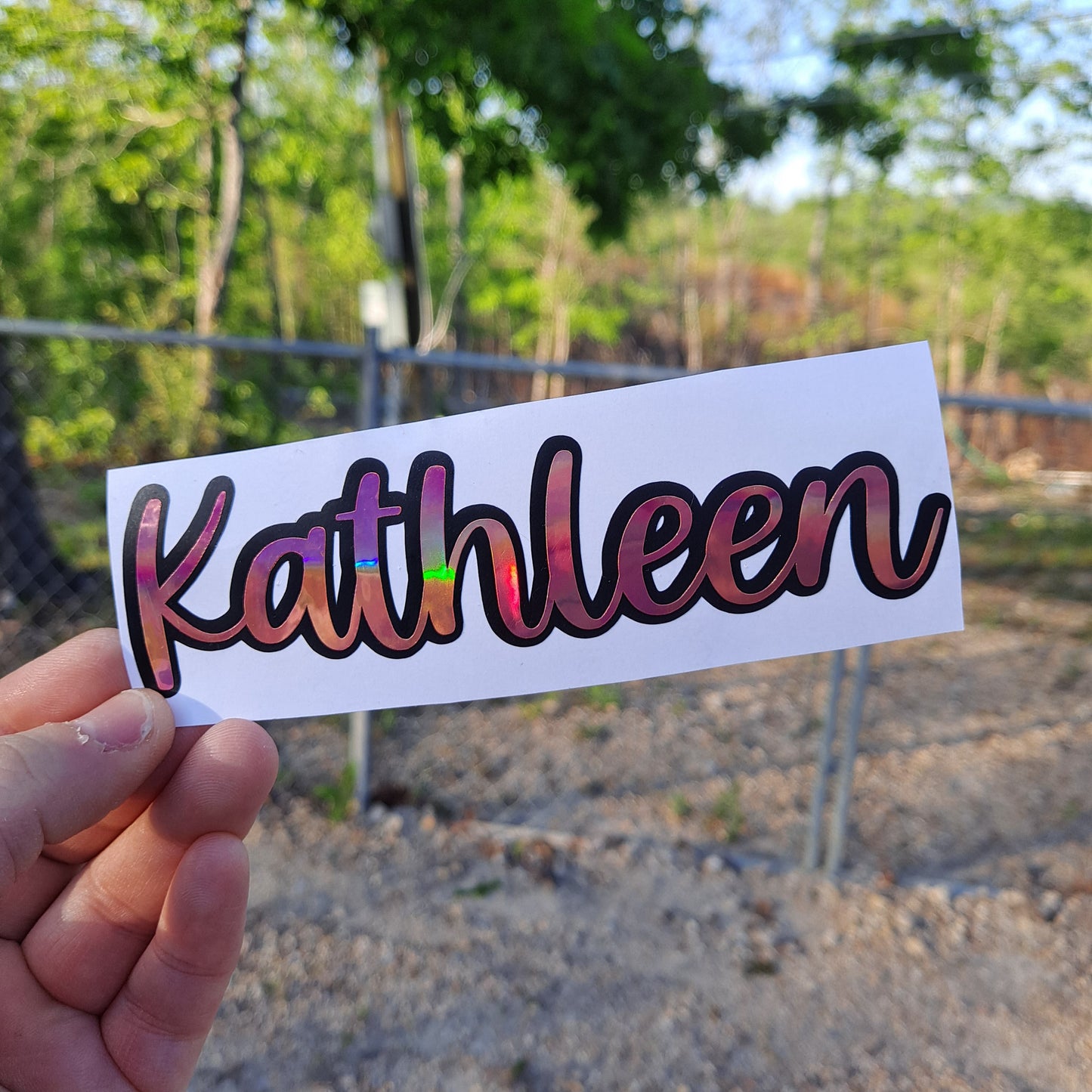 Custom Name Vinyl Decal Sticker.