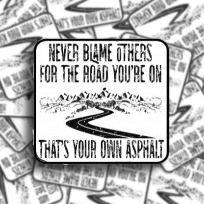 Your Own Asphalt Vinyl Sticker.