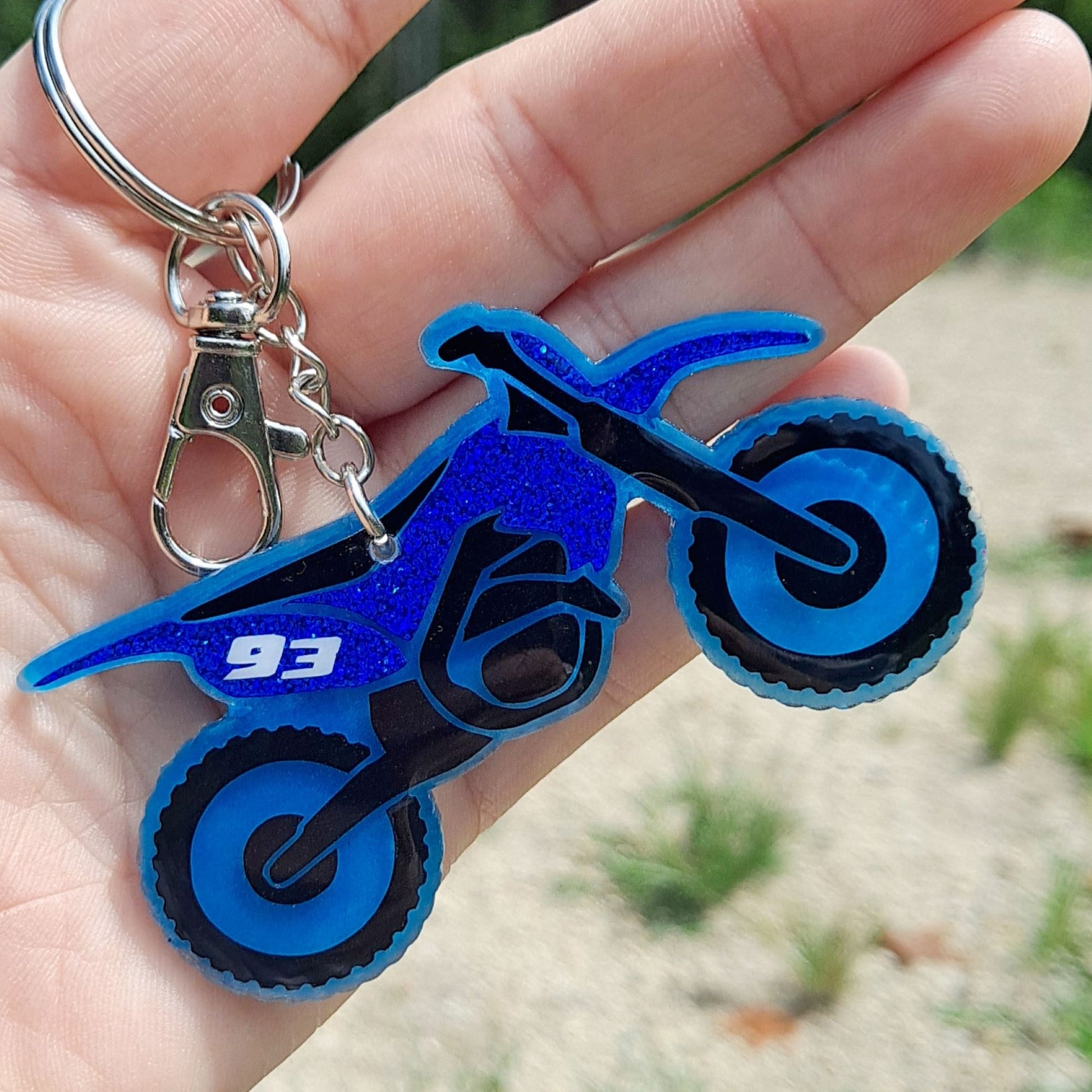 Motocross Motorcycle Keychain N