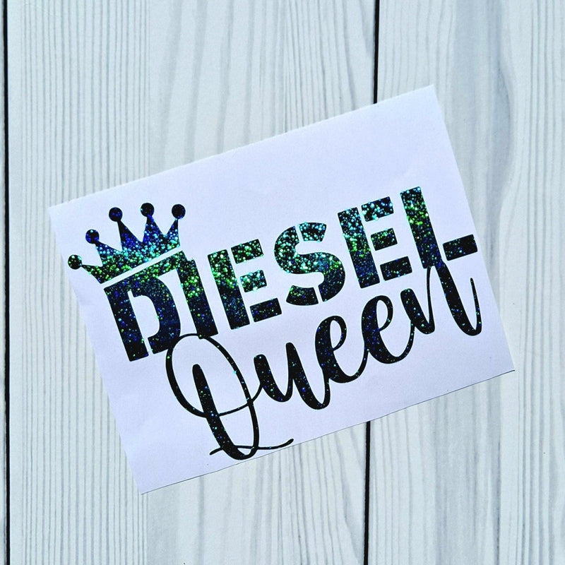 Diesel Queen Vinyl Truck Window Decal.