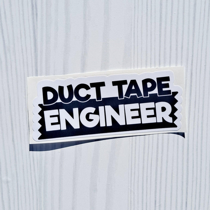 Duct Tape Engineer Vinyl Sticker.
