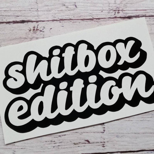 Shitbox Edition Vinyl Window Decal.