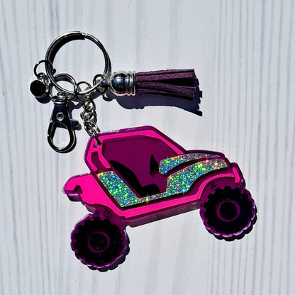 Customized Glow in the Dark SXS Two Seater UTV Keychain!