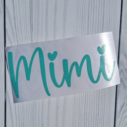 Mimi Vinyl Window Decal.