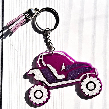 Customized Glow in the Dark SXS Two Seater UTV Keychain!